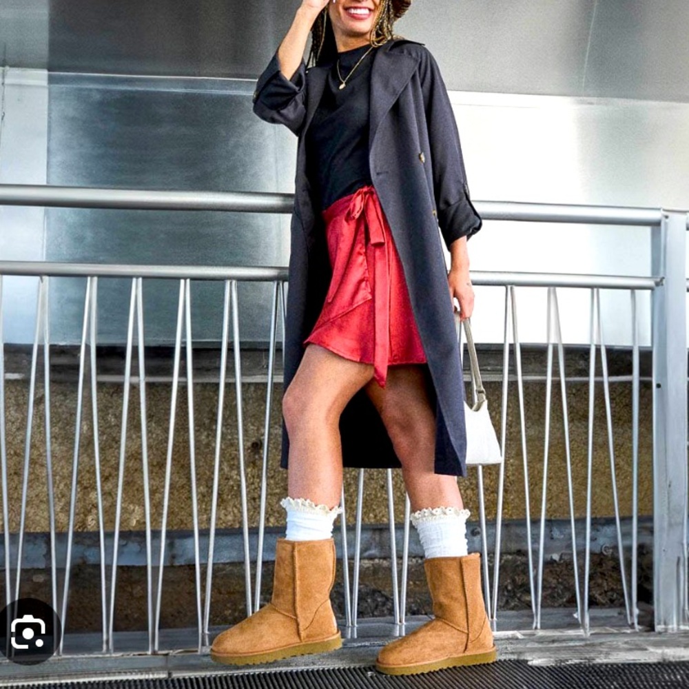 UGG Tall Camel Slip On Boots Size 5